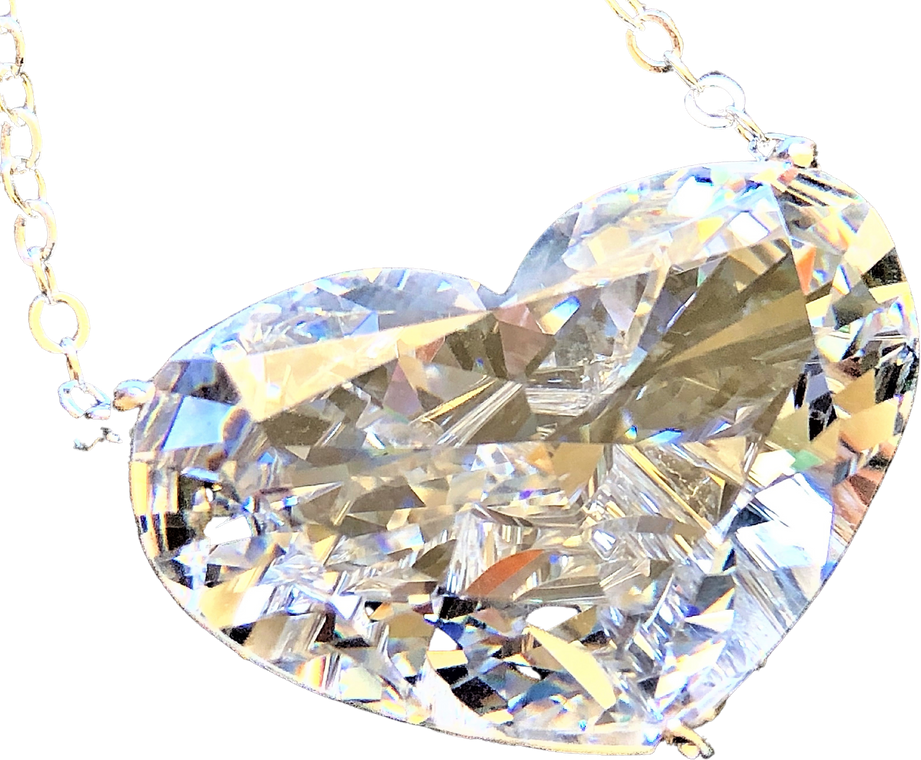 Diamond heart pendant